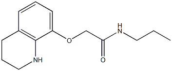 N-propyl-2-(1,2,3,4-tetrahydroquinolin-8-yloxy)acetamide Struktur