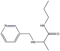 N-propyl-2-[(pyridin-3-ylmethyl)amino]propanamide Struktur