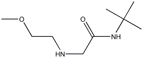 N-tert-butyl-2-[(2-methoxyethyl)amino]acetamide Struktur