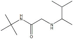 N-tert-butyl-2-[(3-methylbutan-2-yl)amino]acetamide Struktur