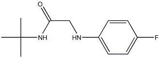 N-tert-butyl-2-[(4-fluorophenyl)amino]acetamide Struktur