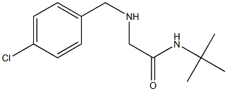 N-tert-butyl-2-{[(4-chlorophenyl)methyl]amino}acetamide Struktur