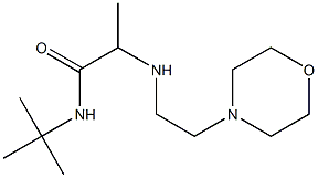 N-tert-butyl-2-{[2-(morpholin-4-yl)ethyl]amino}propanamide Struktur