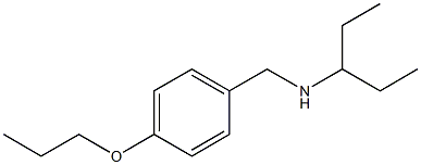 pentan-3-yl[(4-propoxyphenyl)methyl]amine Struktur