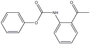 phenyl N-(2-acetylphenyl)carbamate Struktur