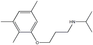 propan-2-yl[3-(2,3,5-trimethylphenoxy)propyl]amine Struktur