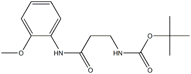 tert-butyl 3-[(2-methoxyphenyl)amino]-3-oxopropylcarbamate Struktur