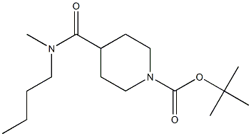 tert-butyl 4-{[butyl(methyl)amino]carbonyl}piperidine-1-carboxylate Struktur