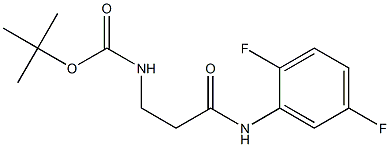 tert-butyl N-{2-[(2,5-difluorophenyl)carbamoyl]ethyl}carbamate Struktur