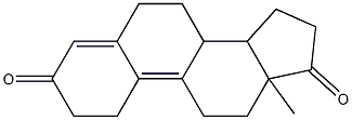 13-Methyl-1,6,7,8,11,12,13,14,15,16-decahydro-2H-cyclopenta[a]phenanthrene-3,17-dione Struktur