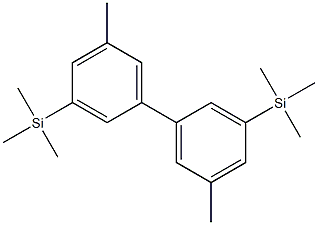 5,5'-dimethyl-3,3'-bis(trimethylsilyl)biphenyl Struktur