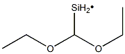 DIETHOXYMETHYLSILYL MODIFIED POLY-1,2-BUTADIENE, 50% in toluene Struktur