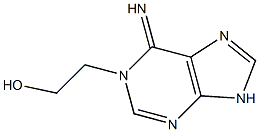 1H-Purine-1-ethanol,  6,9-dihydro-6-imino- Struktur