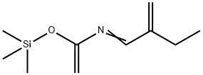 Ethenamine,  N-(2-methylenebutylidene)-1-[(trimethylsilyl)oxy]- Struktur