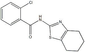 2-chloro-N-(4,5,6,7-tetrahydro-1,3-benzothiazol-2-yl)benzamide Struktur