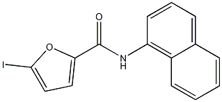 5-iodo-N-(1-naphthyl)-2-furamide Struktur