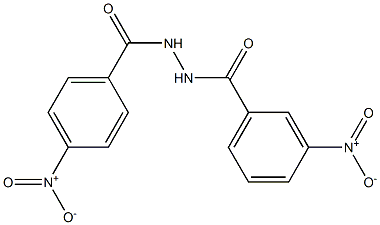 3-nitro-N'-{4-nitrobenzoyl}benzohydrazide Struktur