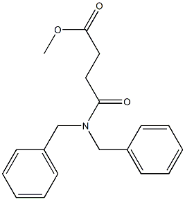 methyl 4-(dibenzylamino)-4-oxobutanoate Struktur