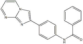 N-(4-imidazo[1,2-a]pyrimidin-2-ylphenyl)benzamide Struktur