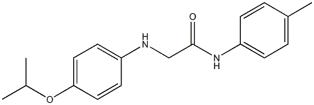 2-(4-isopropoxyanilino)-N-(4-methylphenyl)acetamide Struktur