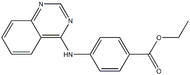 ethyl 4-(4-quinazolinylamino)benzoate Struktur