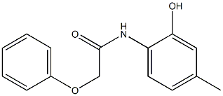 N-(2-hydroxy-4-methylphenyl)-2-phenoxyacetamide Struktur