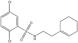 2,5-dichloro-N-[2-(1-cyclohexen-1-yl)ethyl]benzenesulfonamide Struktur