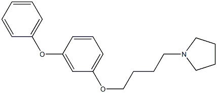 1-[4-(3-phenoxyphenoxy)butyl]pyrrolidine Struktur