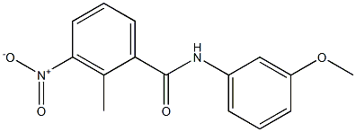 3-nitro-N-(3-methoxyphenyl)-2-methylbenzamide Struktur