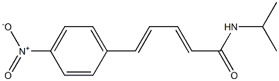 5-{4-nitrophenyl}-N-isopropyl-2,4-pentadienamide Struktur