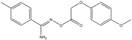 N'-{[(4-methoxyphenoxy)acetyl]oxy}-4-methylbenzenecarboximidamide Struktur