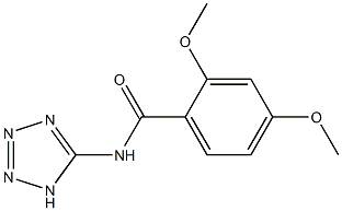 2,4-dimethoxy-N-(1H-tetraazol-5-yl)benzamide Struktur