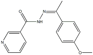 N'-[1-(4-methoxyphenyl)ethylidene]nicotinohydrazide Struktur