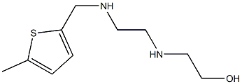 2-[(2-{[(5-methyl-2-thienyl)methyl]amino}ethyl)amino]ethanol Struktur