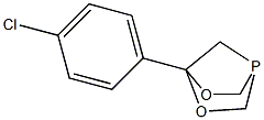 4-(4-chlorophenyl)-3,5-dioxa-1-phosphabicyclo[2.2.1]heptane Struktur