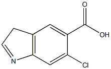 6-chloro-3H-indole-5-carboxylic acid Struktur