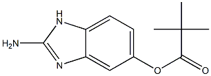 2-amino-1H-benzimidazol-5-yl pivalate Struktur