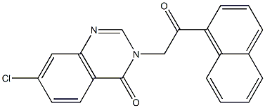 7-chloro-3-[2-(1-naphthyl)-2-oxoethyl]-4(3H)-quinazolinone Struktur