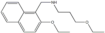 N-[(2-ethoxy-1-naphthyl)methyl]-N-(3-ethoxypropyl)amine Struktur