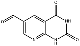 2,4-dioxo-1,2,3,4-tetrahydropyrido[2,3-d]pyrimidine-6-carbaldehyde Struktur