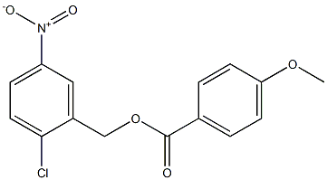 2-chloro-5-nitrobenzyl 4-methoxybenzoate Struktur