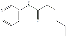 N-(3-pyridinyl)hexanamide Struktur