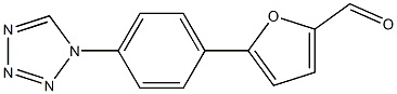 5-[4-(1H-tetraazol-1-yl)phenyl]-2-furaldehyde Struktur