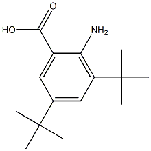 2-amino-3,5-ditert-butylbenzoic acid Struktur