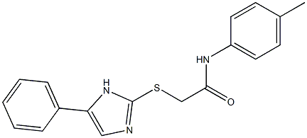 N-(4-methylphenyl)-2-[(5-phenyl-1H-imidazol-2-yl)sulfanyl]acetamide Struktur