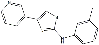 N-(3-methylphenyl)-4-(3-pyridinyl)-1,3-thiazol-2-amine Struktur