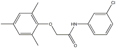 N-(3-chlorophenyl)-2-(mesityloxy)acetamide Struktur