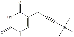 5-[3-(trimethylsilyl)-2-propynyl]-2,4(1H,3H)-pyrimidinedione Struktur