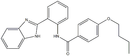 N-[2-(1H-benzimidazol-2-yl)phenyl]-4-butoxybenzamide Struktur