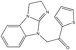 2-(2,3-dihydro-9H-imidazo[1,2-a]benzimidazol-9-yl)-1-(2-thienyl)ethanone Struktur